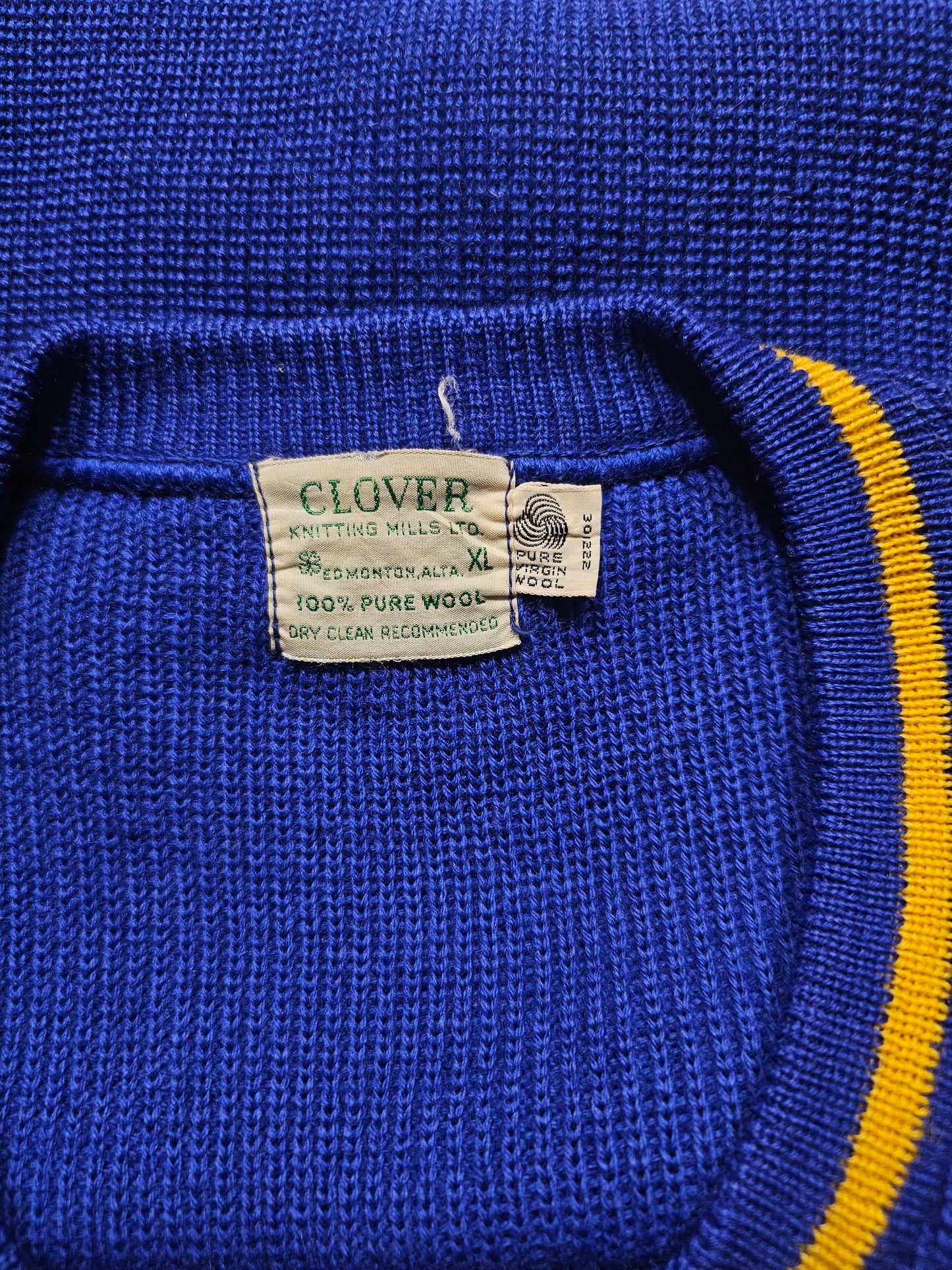 Vintage 60s 70s Letterman Sweater - Made in USA (XL)