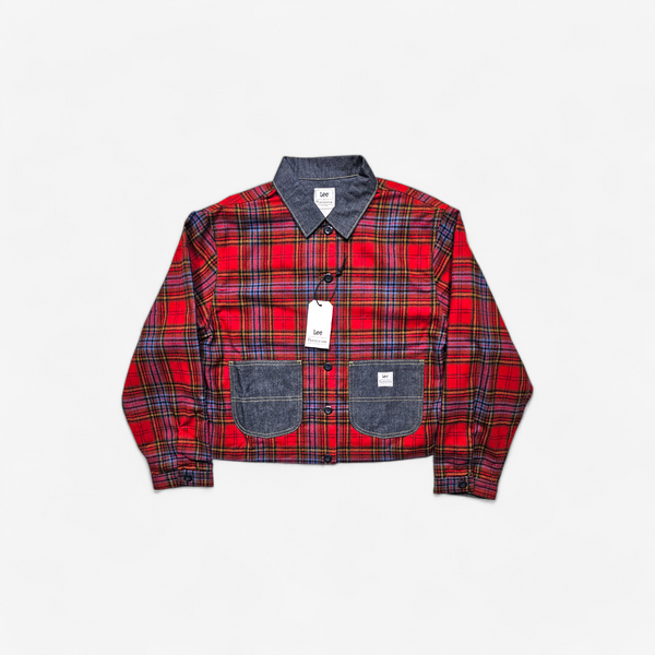 Lee x Pendleton Plaid Cropped Chore Shirt