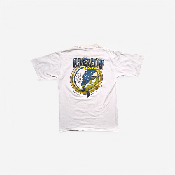 T-shirt vintage 90's River City Cafe - Made in USA Single Stitch