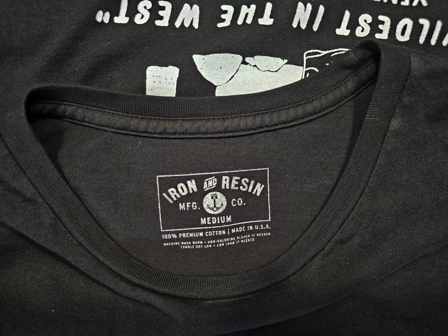 T-shirt Iron & Resin "Wildest in the West" - Made in USA (M)