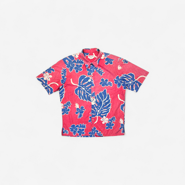 Hawaiian Shirt Vintage 80's Cooke Street Monstera - Made in Hawaii USA