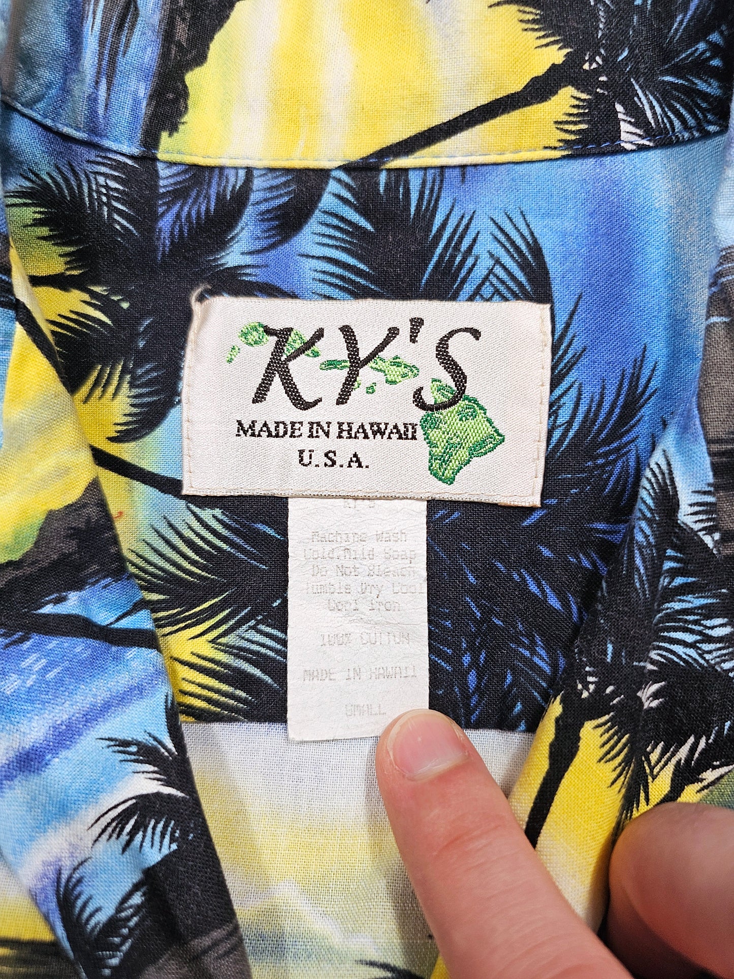 Hawaiian Shirt Vintage KY'S - Made in USA (S)