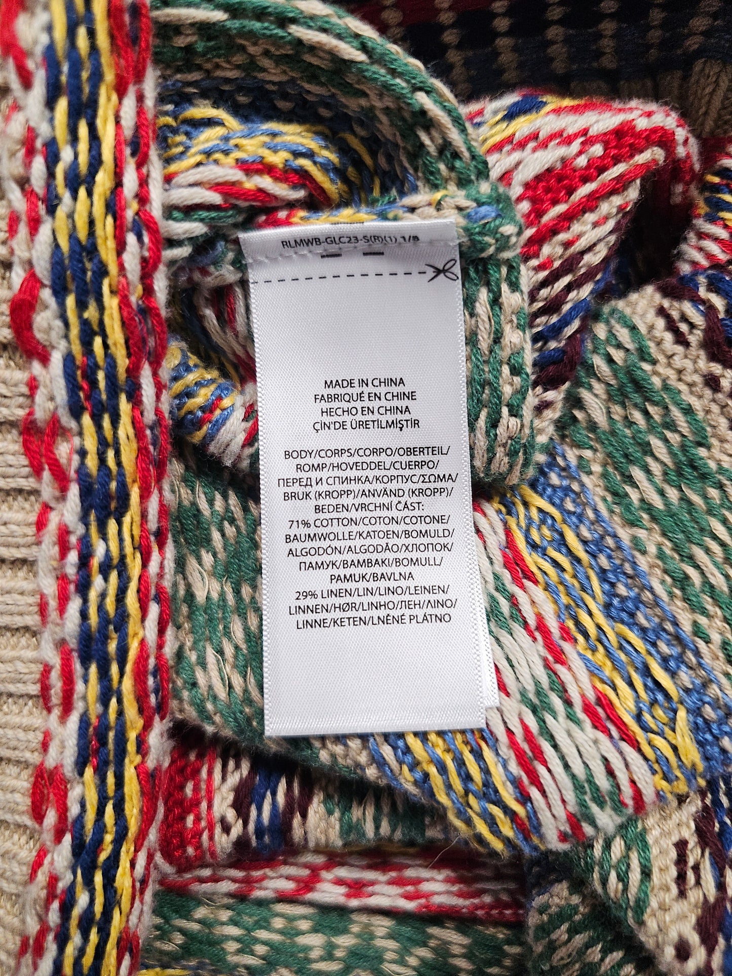 Polo Ralph Lauren Fair Isle Sweater Vest - Cotton Linen (XXL)