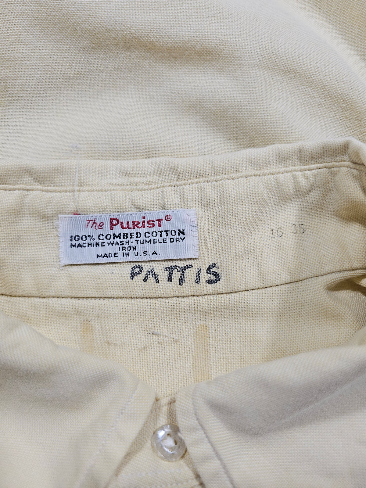 Chemise Vintage 1970's OCBD The Purist - Made in USA (L)