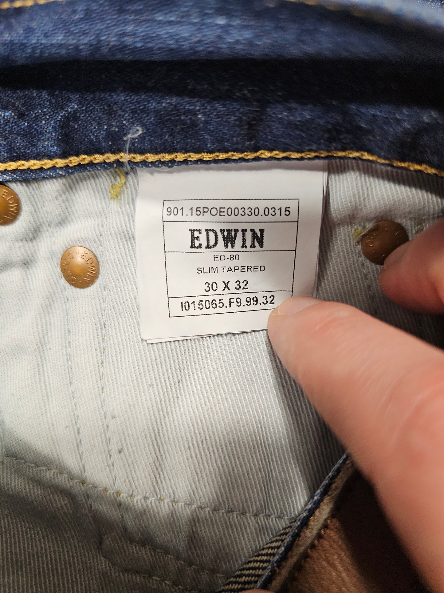 Jean Edwin ED-80 Japanese Denim - Rainbow Selvedge (W30L32)
