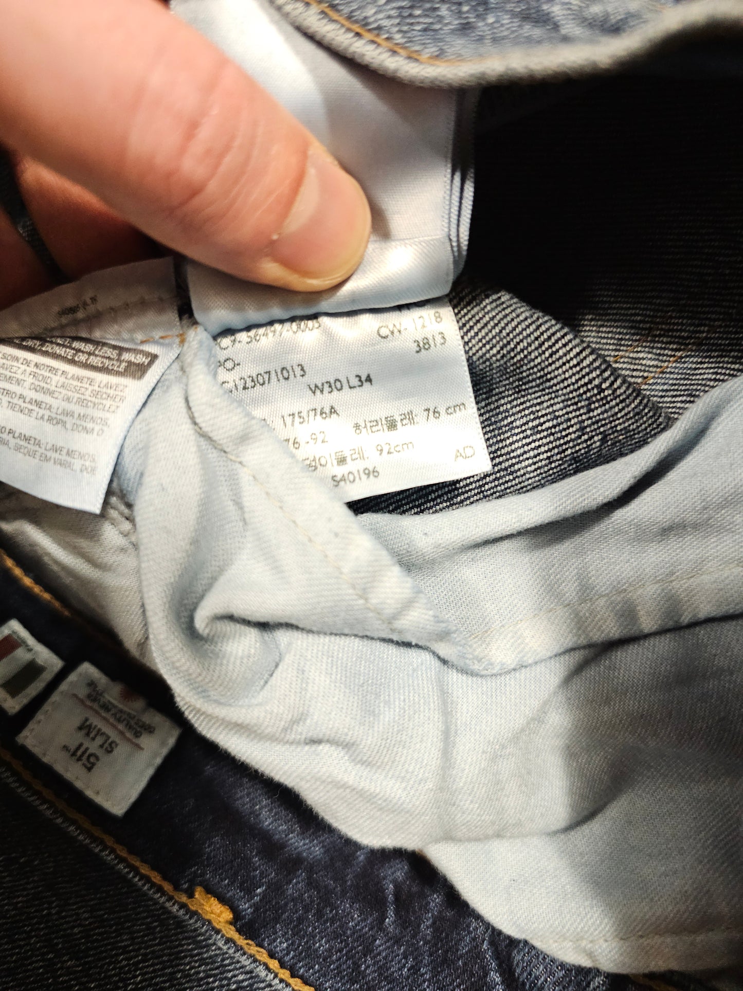 Jean Levi's Made&Crafted 511 - Selvedge Big E (W30L34)