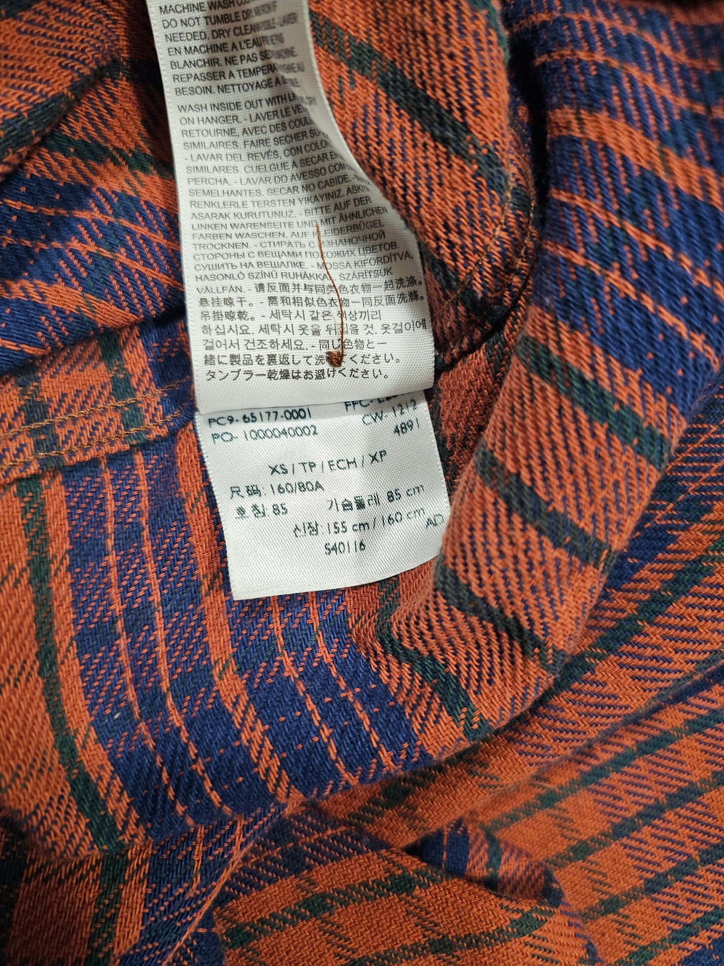 Chemise LVC Levi's Vintage Clothing Longhorn Flanelle Western - Made in Italy (XS)
