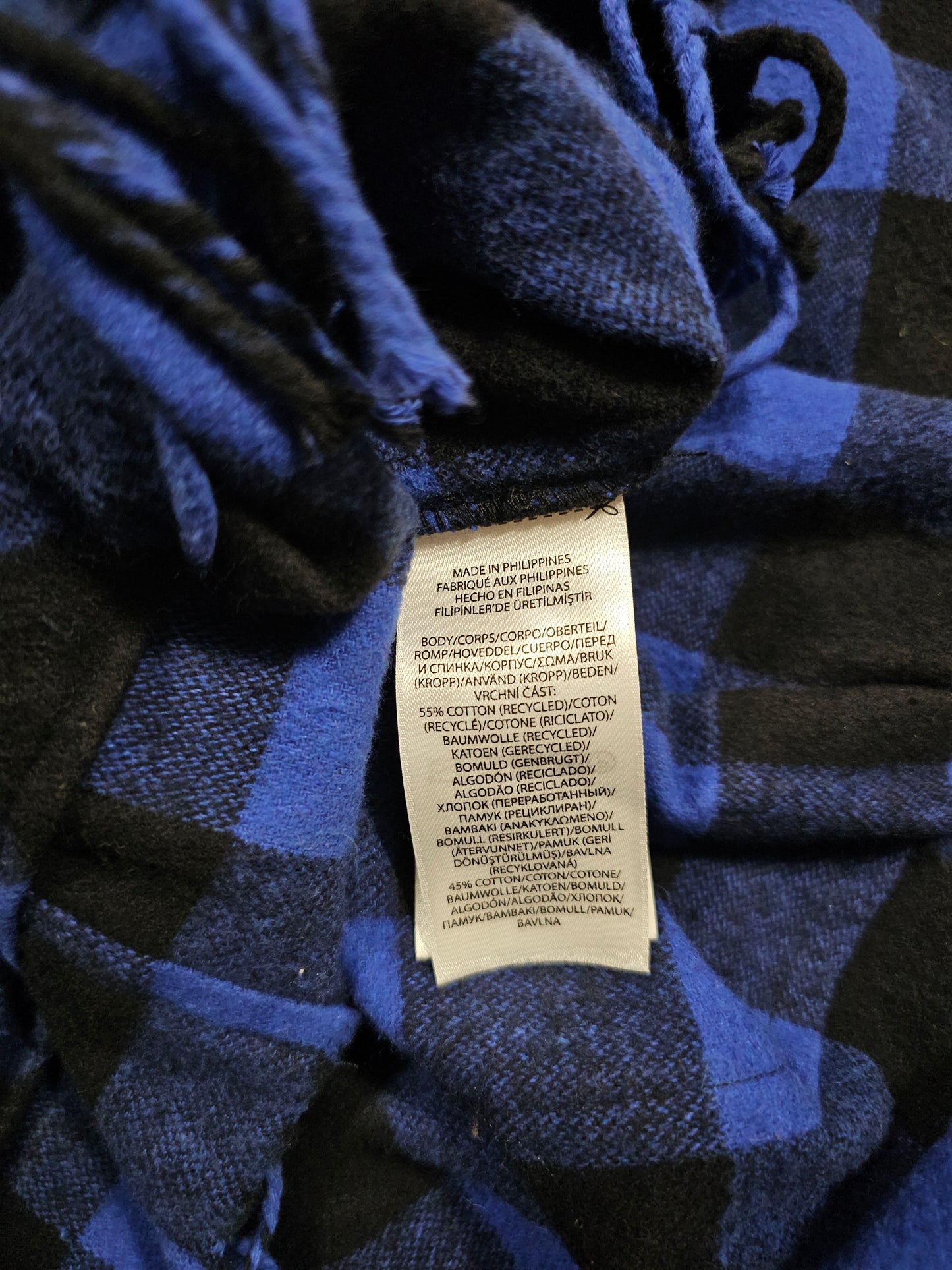 Veste Polo Ralph Lauren Checked Fringed Belted Jacket (M)