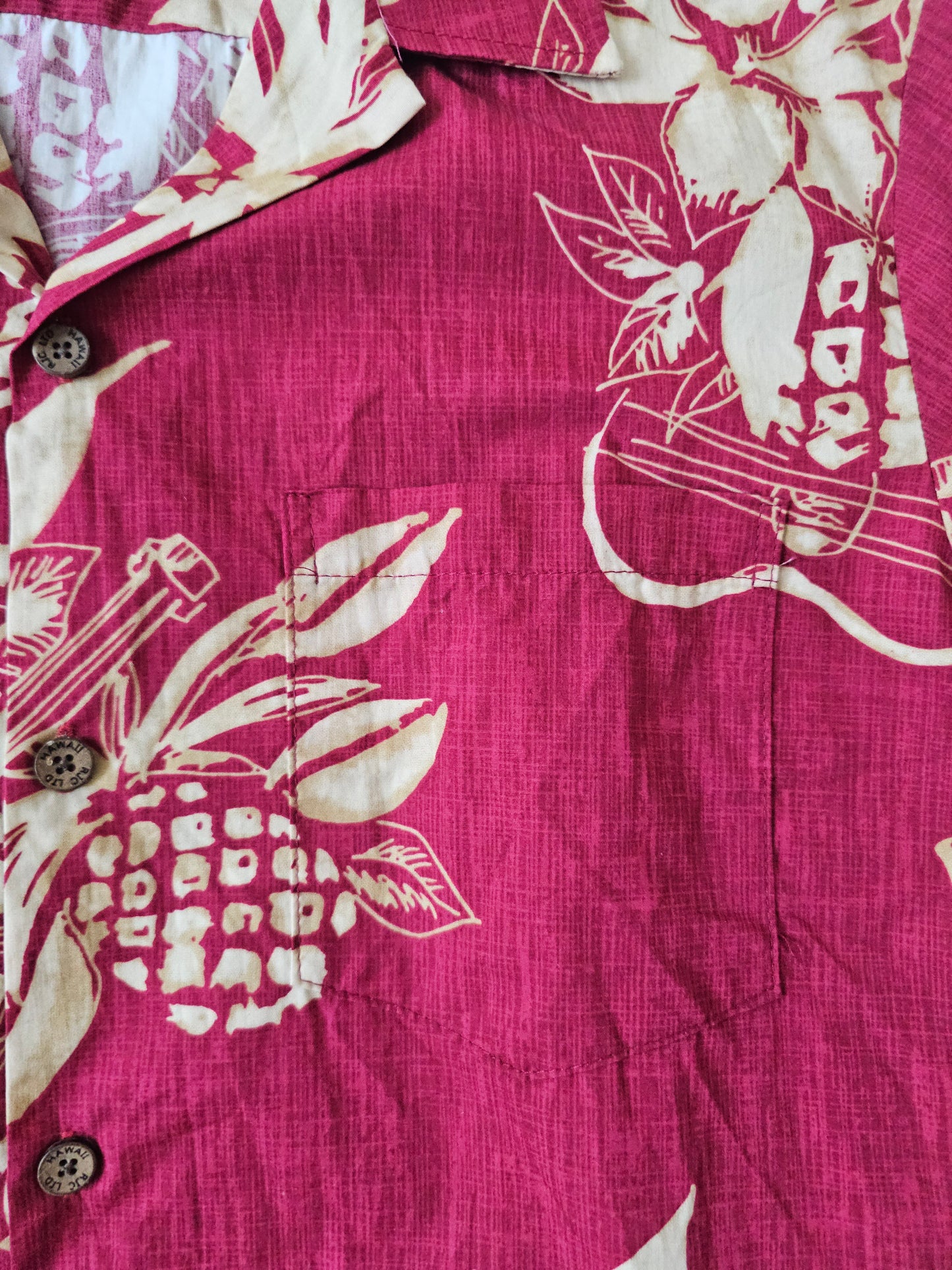 Hawaiian Shirt Vintage RJC - Made in USA (M)