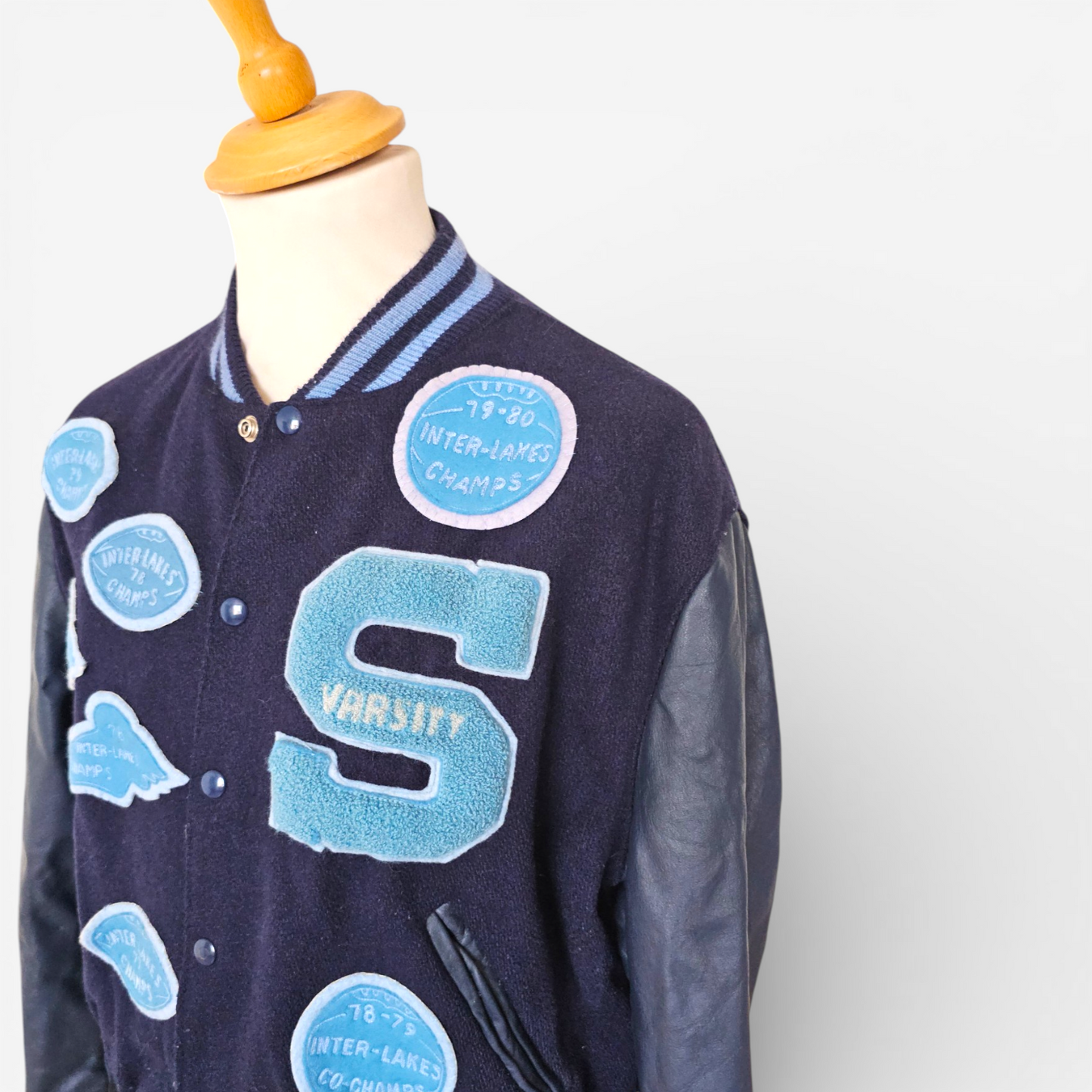 Vintage 70’s Varsity Jacket Art Knitting Mills – Made in USA (M)