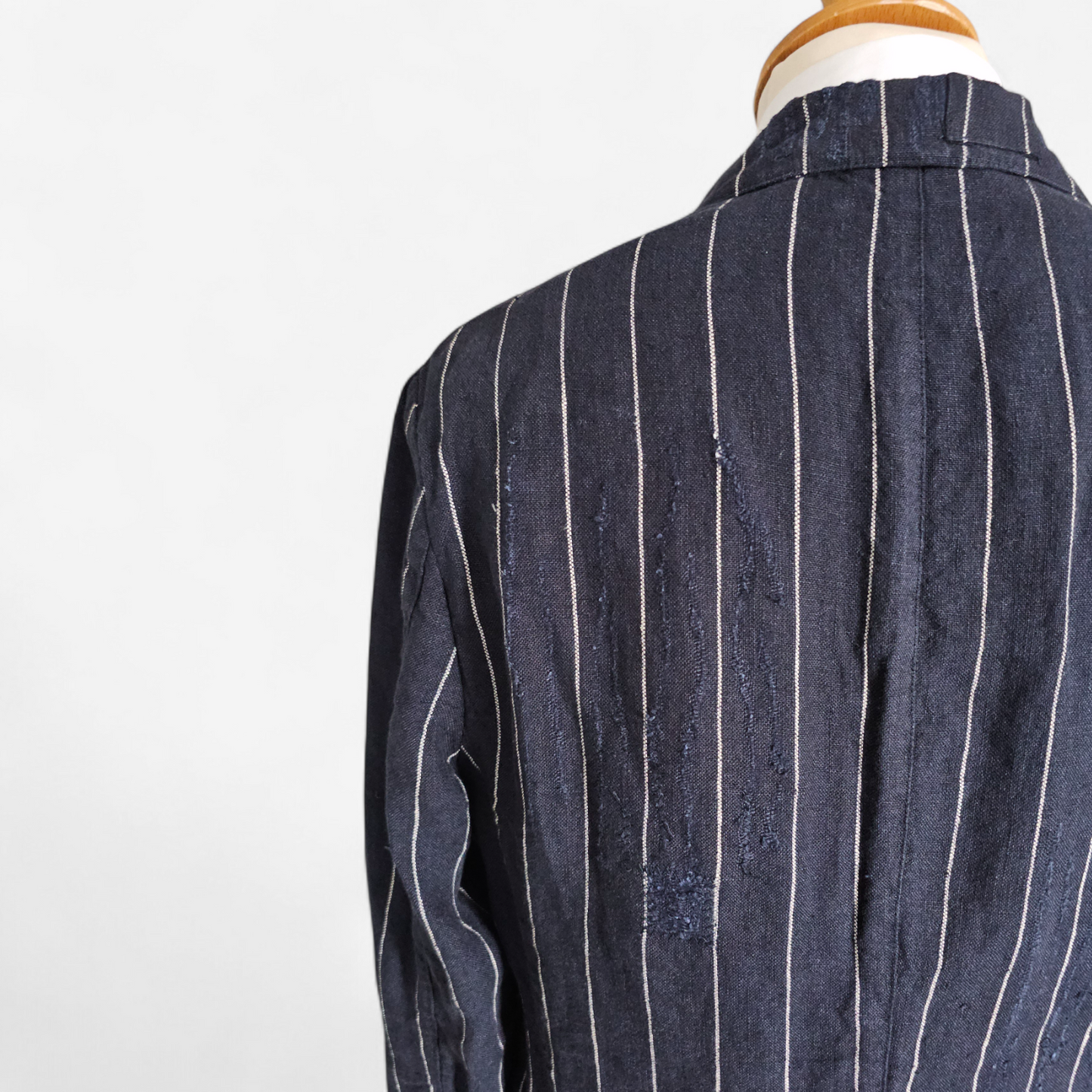 Blazer Ralph Lauren Vintage Lin Distressed rayé - Made in Italy (40)