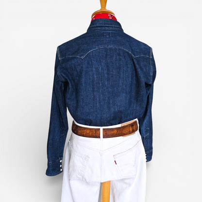 LVC Levi's Vintage Clothing 1955 Sawtooth Denim Shirt - Made in USA (M)