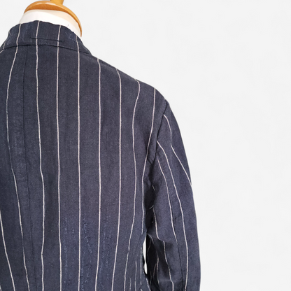 Blazer Ralph Lauren Vintage Lin Distressed rayé - Made in Italy (40)