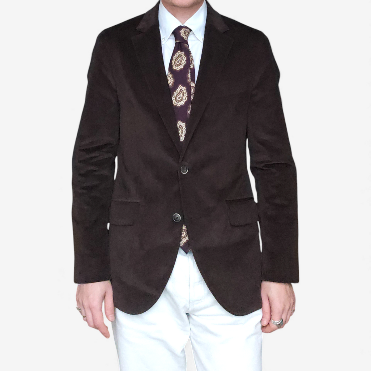 Blazer Hackett Velours Marron