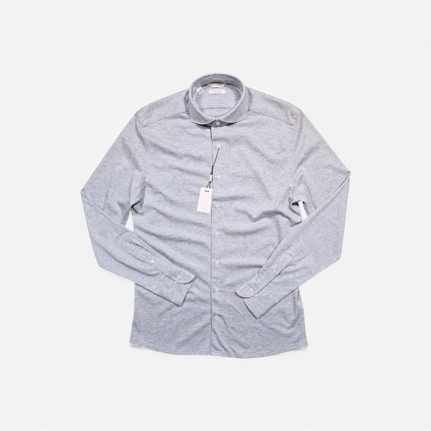 Chemise Suitsupply Knitted Grise