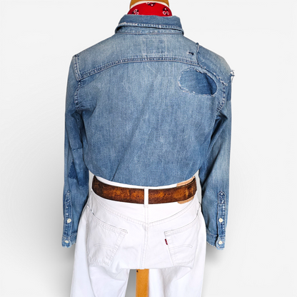 Chemise Polo Ralph Lauren Denim Distressed (S)