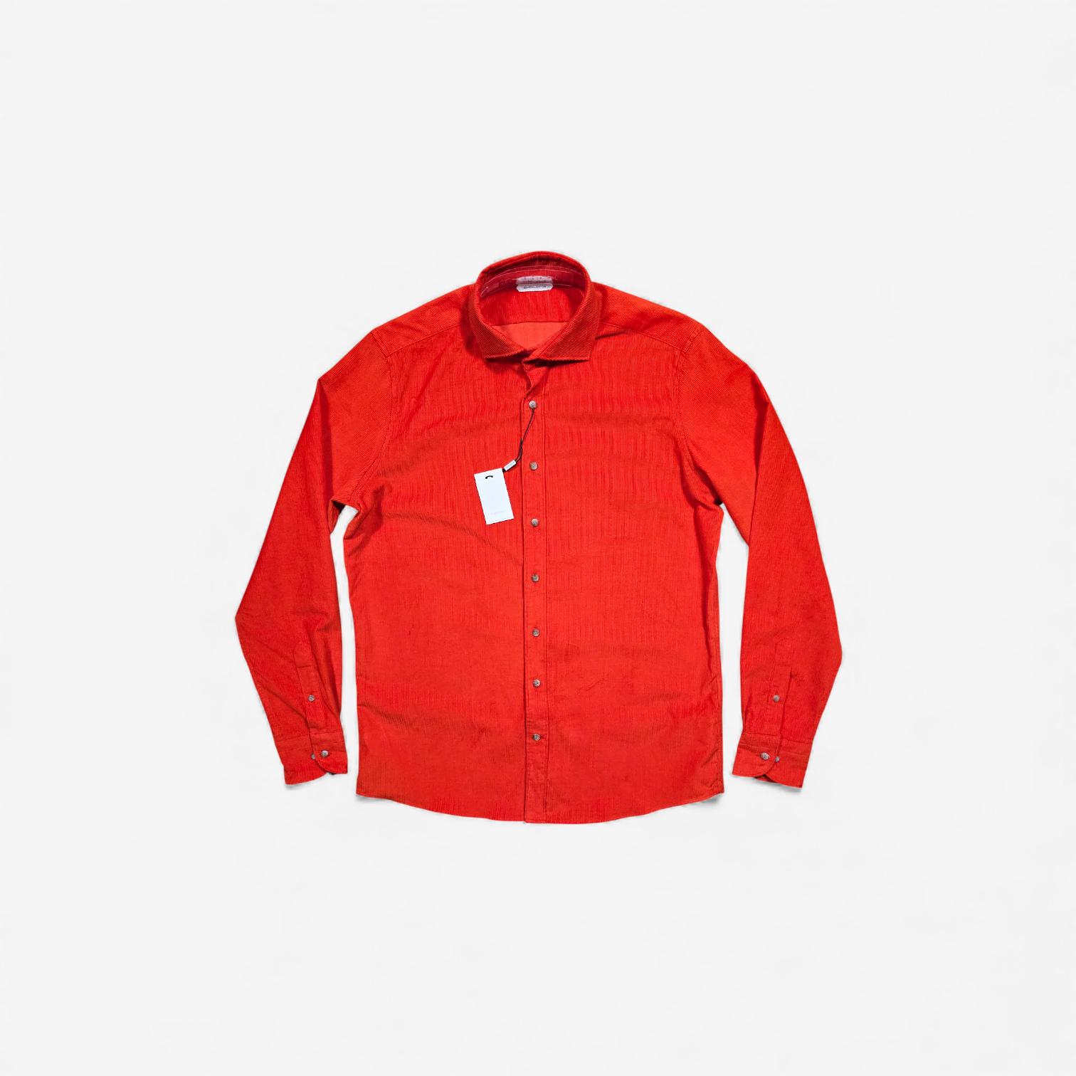 Chemise Suitsupply Orange Corduroy