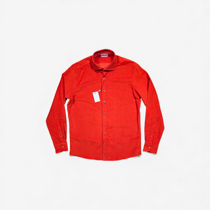 Chemise Suitsupply Orange Corduroy