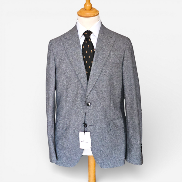 Blazer De Fursac Laine Flanelle Gris
