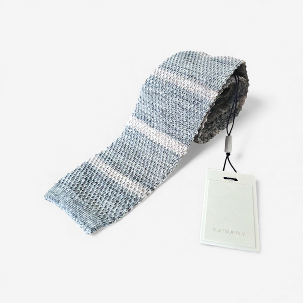 Cravate Suitsupply Tricotée Maille Lin - Made in Italy