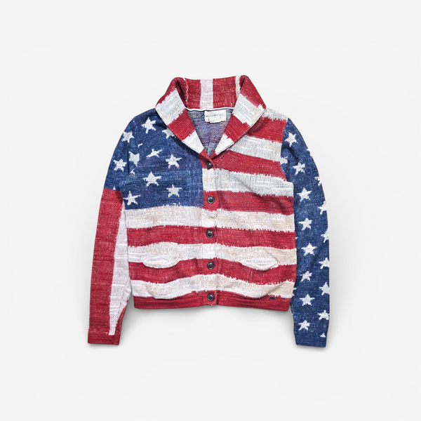 Polo Ralph Lauren USA Flag Shawl Collar Cardigan