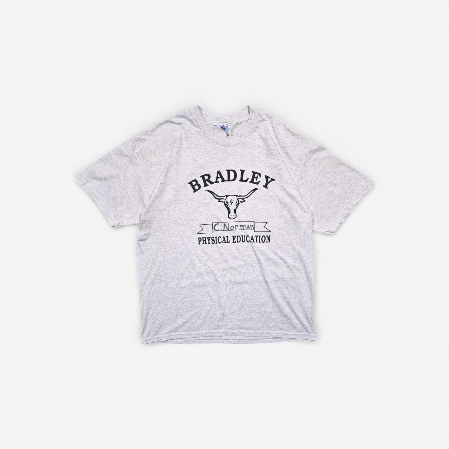 T-shirt Universitaire Vintage 90's Bradley Physical Education - Made in USA