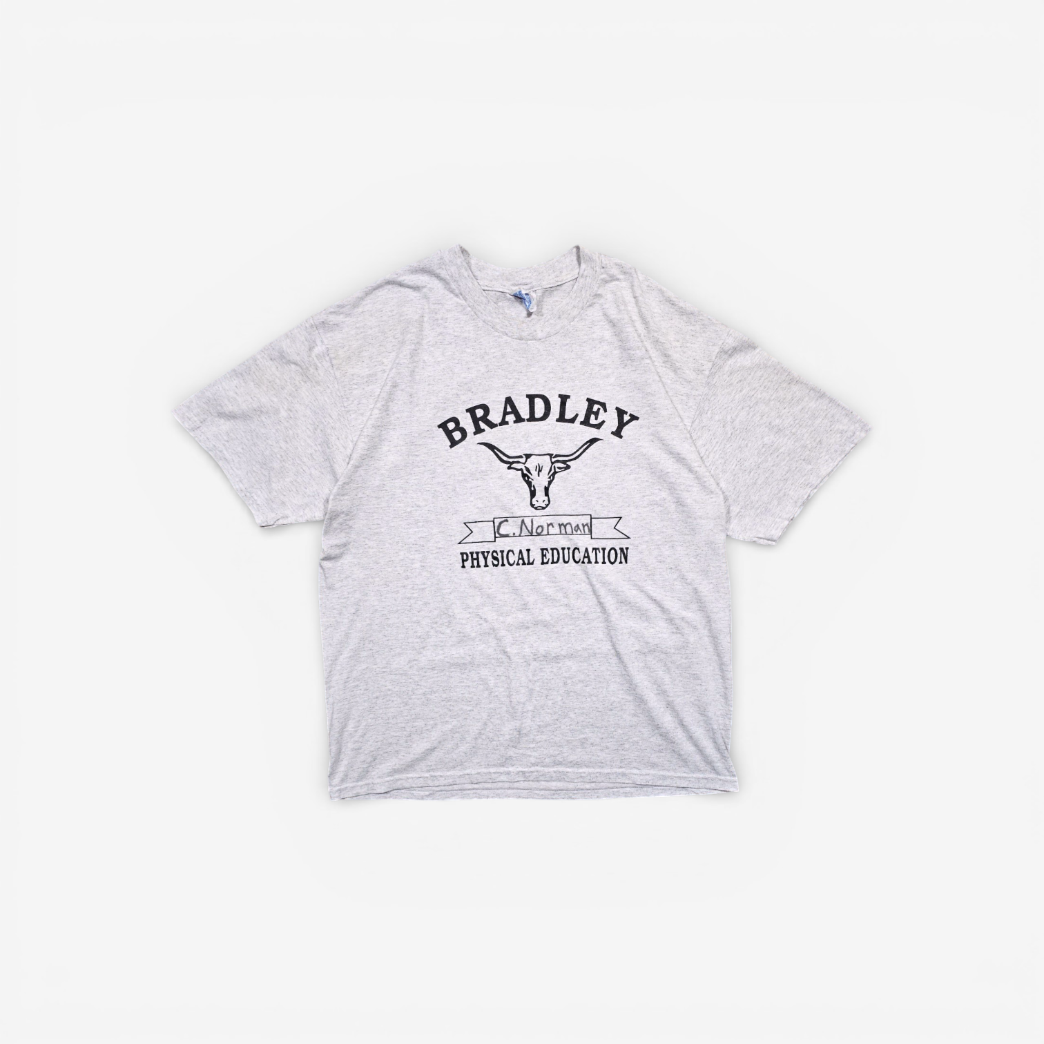 T-shirt Universitaire Vintage 90's Bradley Physical Education - Made in USA