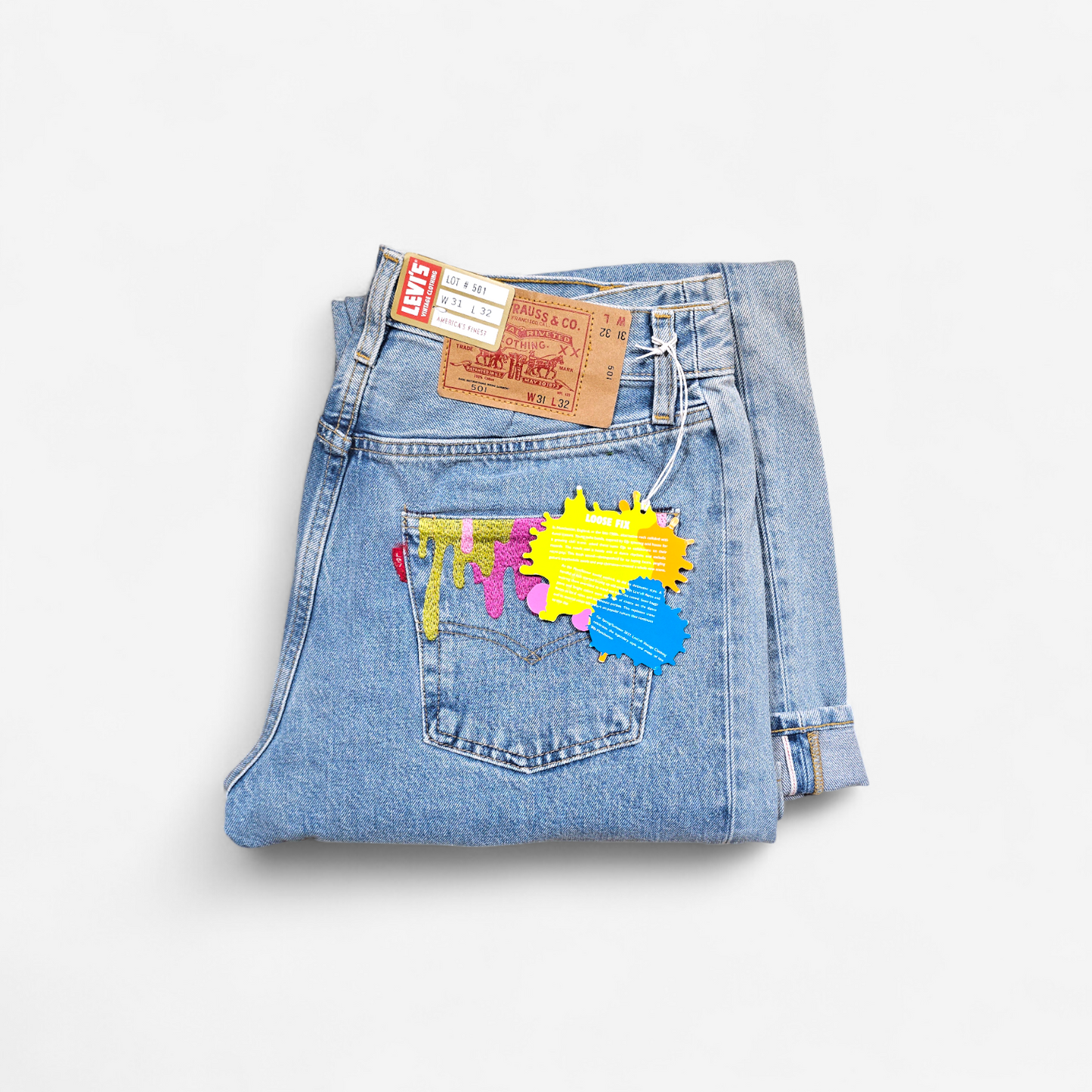 Jean LVC Levi's Vintage Clothing 501 1984 Wide Leg - Selvedge