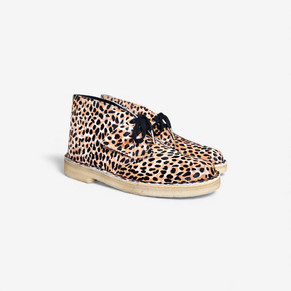 Clarks Originals Desert Boots Leopard Print Pony