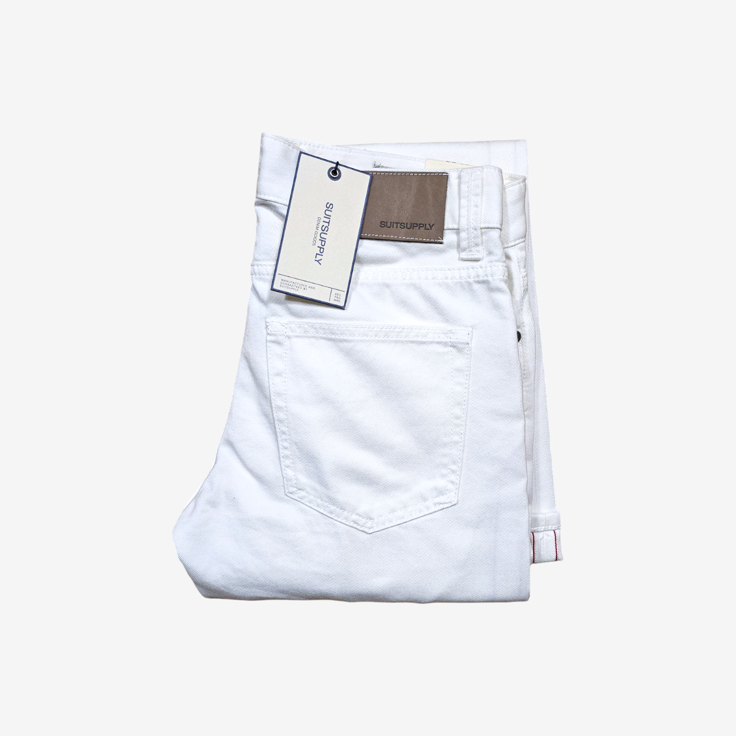 Jean Suitsupply Blanc Selvedge