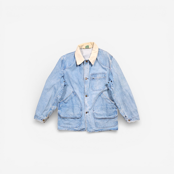 Vintage 80's L.L Bean Denim Chore Jacket - Made in USA