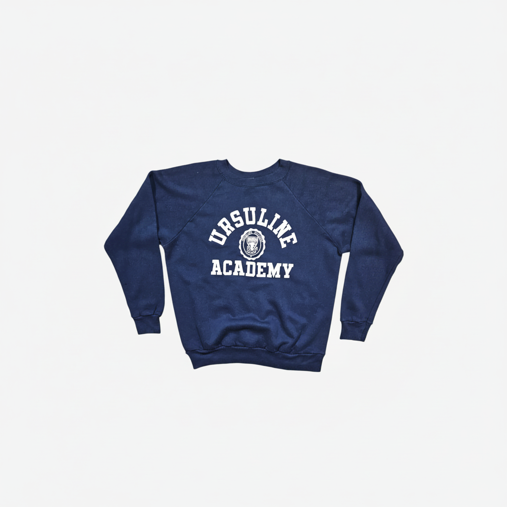 Sweat Vintage Champion 80's Universitaire Ursuline Academy - Made in USA