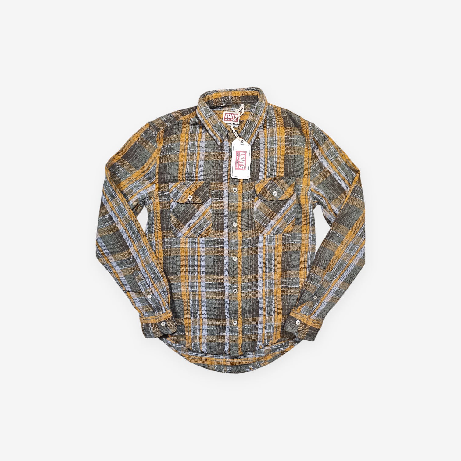 Chemise LVC Levi's Vintage Clothing Shorthorn Flanelle - Made in Italy (S)