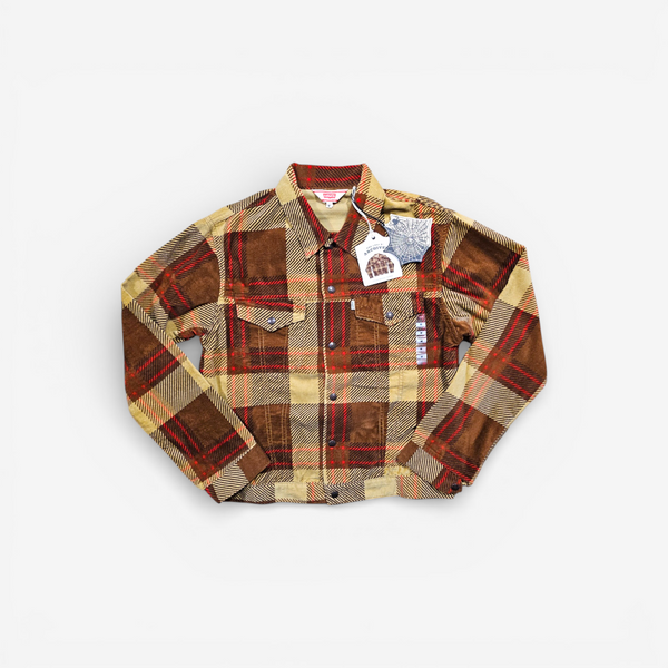 Veste LVC Levi's Vintage Clothing Plaid Cord Trucker Jacket (S, M)