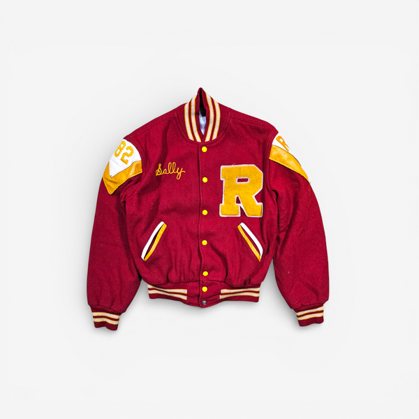 Vintage 80's Varsity Jacket Rogers High School - Made in USA