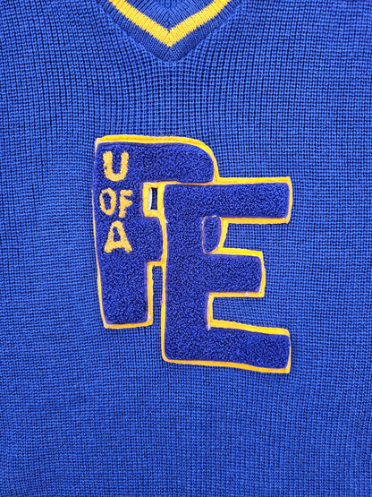Vintage 60s 70s Letterman Sweater - Made in USA (XL)