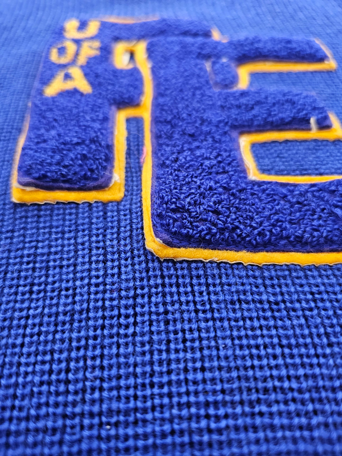 Vintage 60s 70s Letterman Sweater - Made in USA (XL)
