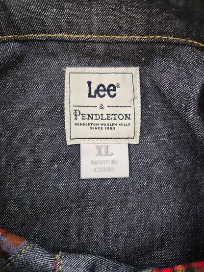 Lee x Pendleton Plaid Cropped Chore Shirt (XL)