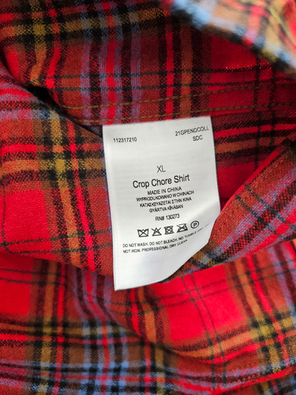 Lee x Pendleton Plaid Cropped Chore Shirt (XL)