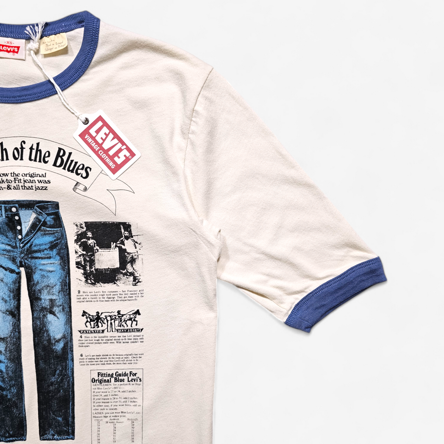 T-shirt LVC Levi's Vintage Clothing Tee Ringer 1970 (XS)