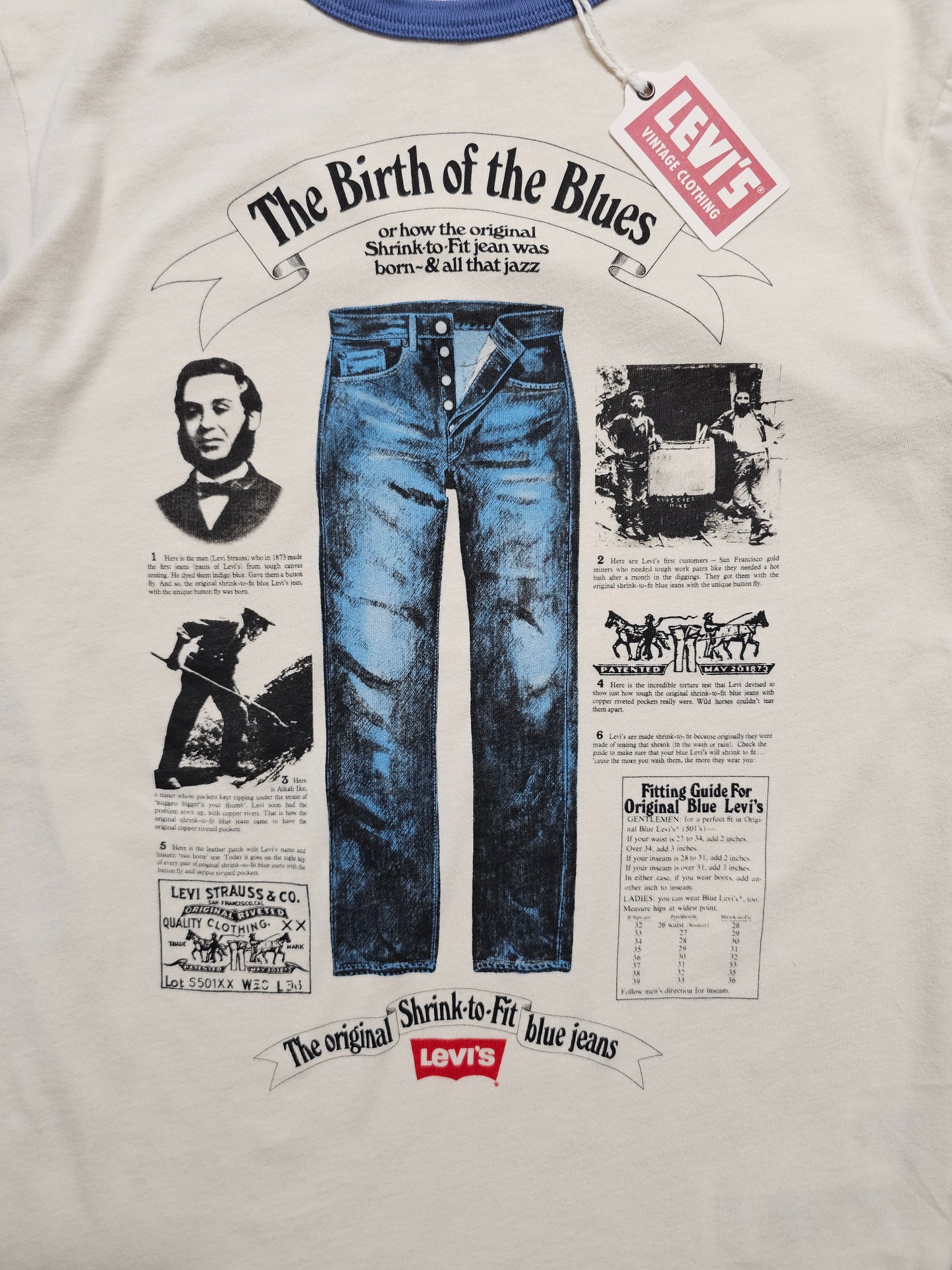 T-shirt LVC Levi's Vintage Clothing Tee Ringer 1970 (XS)