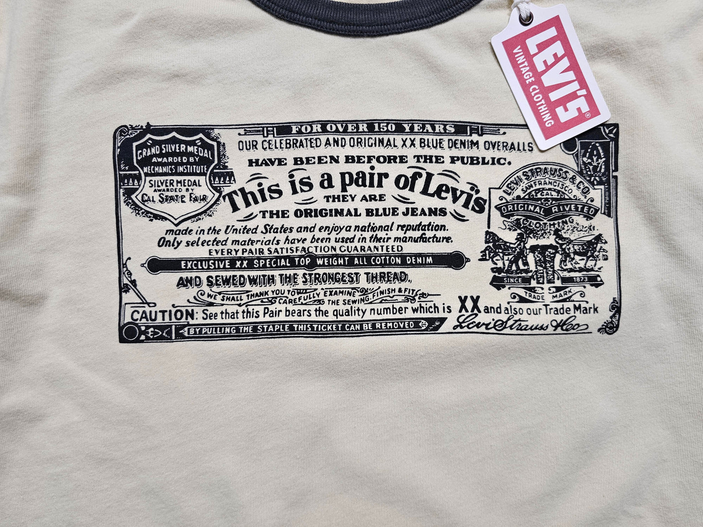 T-shirt LVC Levi's Vintage Clothing Tee Ringer 1970 (S)