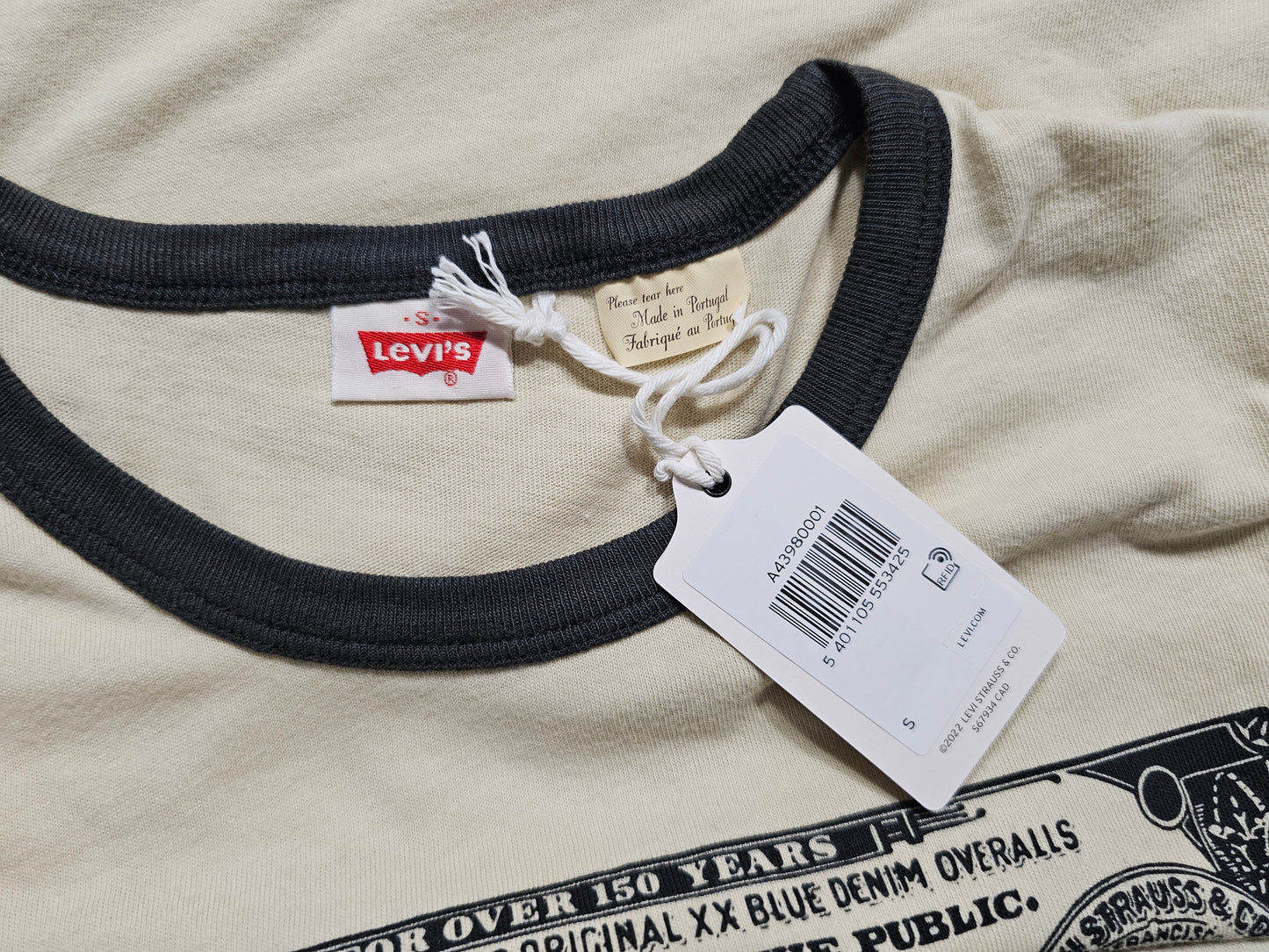 T-shirt LVC Levi's Vintage Clothing Tee Ringer 1970 (S)