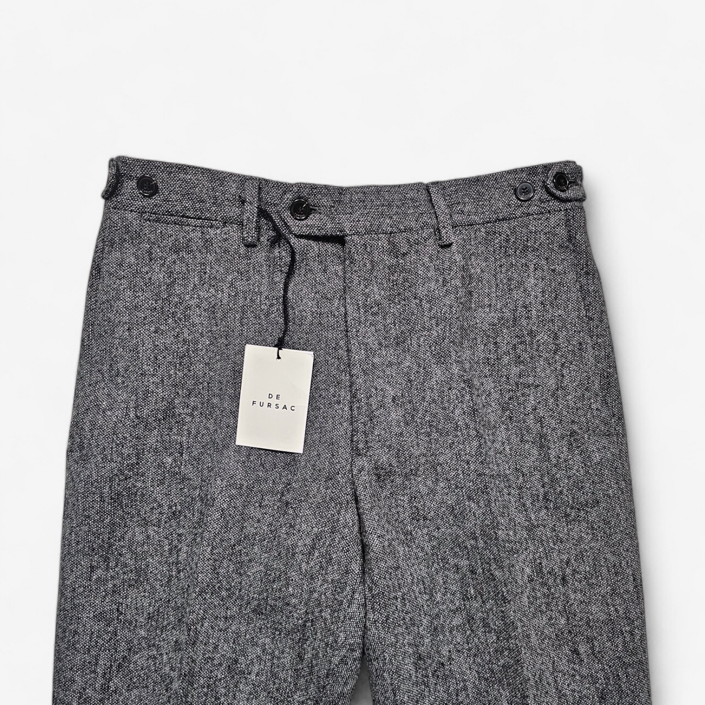 De Fursac Wool Tweed Trousers (38)