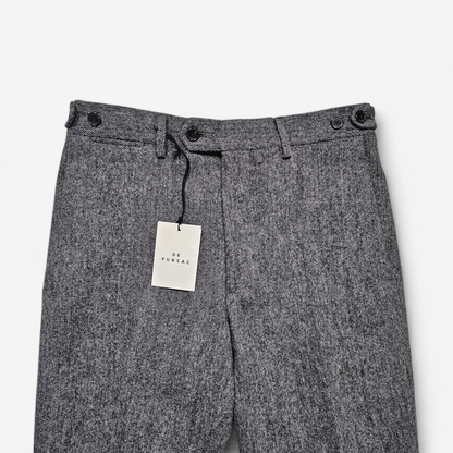 De Fursac Wool Tweed Trousers (38)