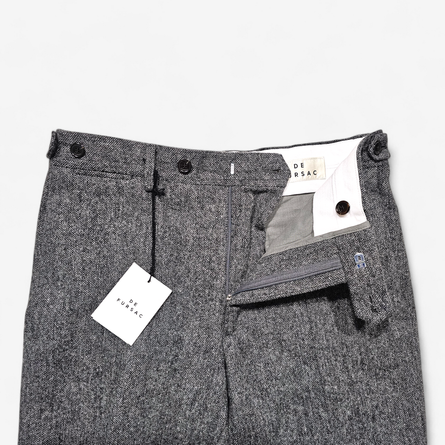 De Fursac Wool Tweed Trousers (38)