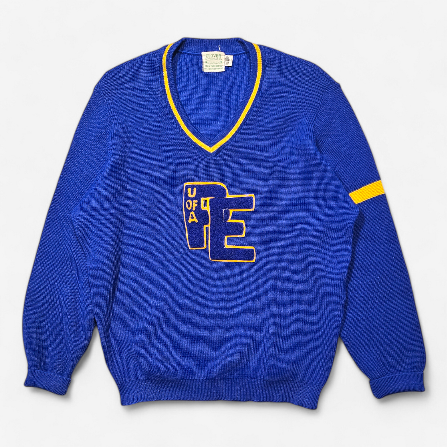 Vintage 60s 70s Letterman Sweater - Made in USA