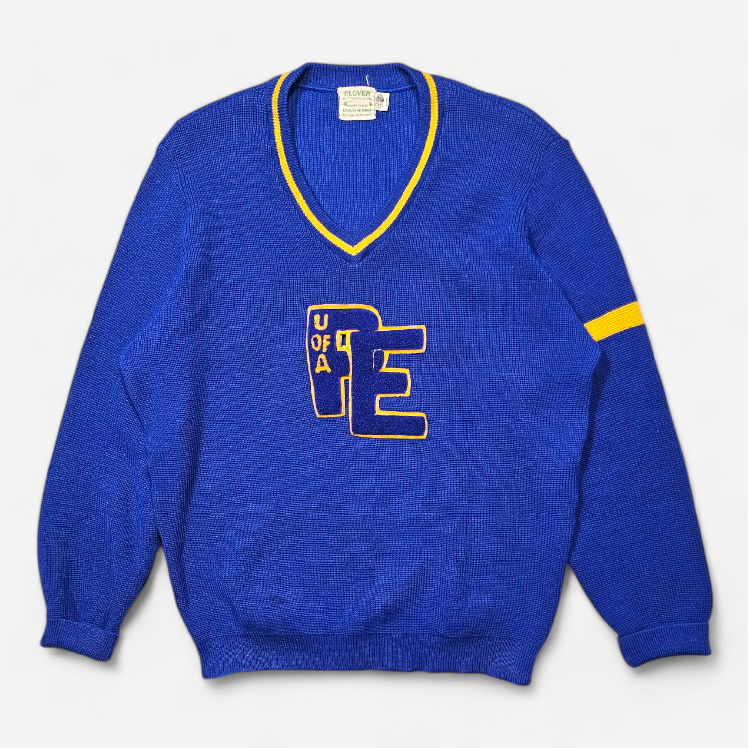 Vintage 60s 70s Letterman Sweater - Made in USA