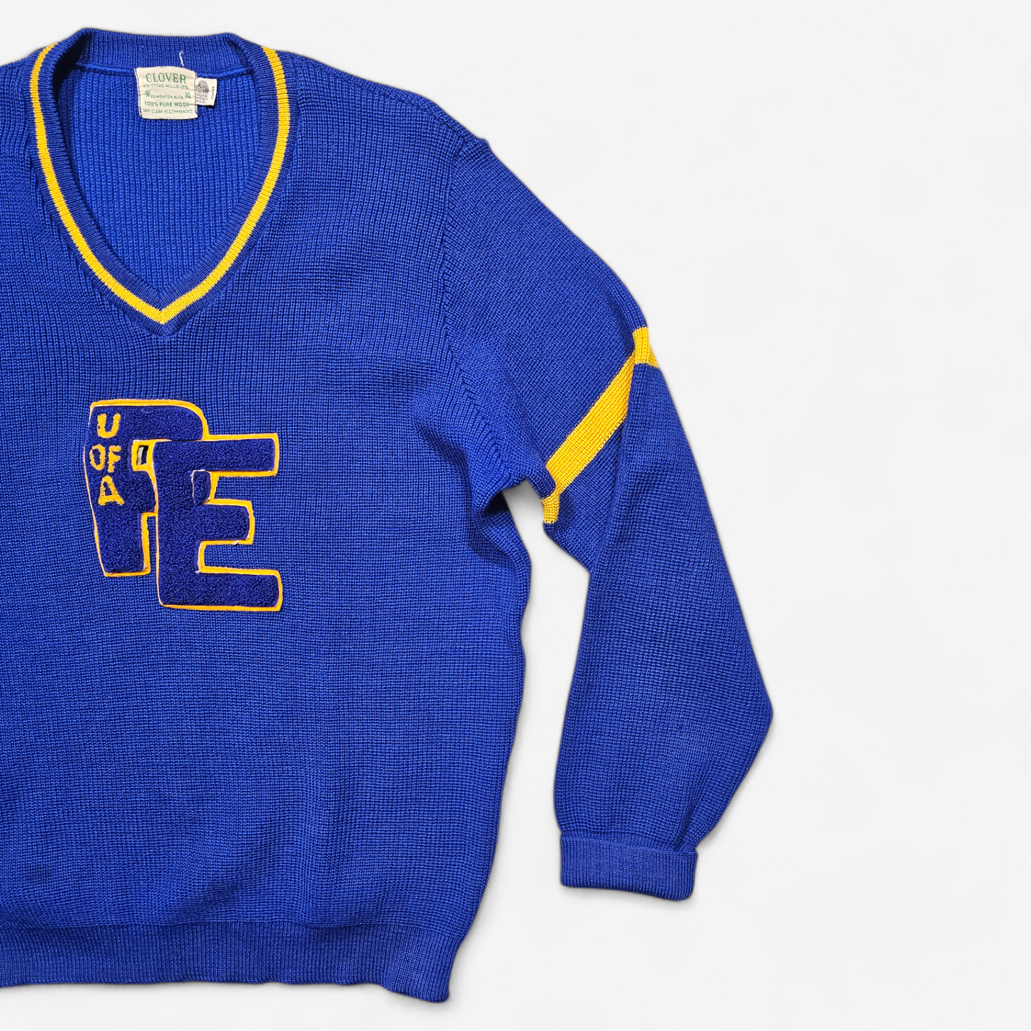 Vintage 60s 70s Letterman Sweater - Made in USA (XL)