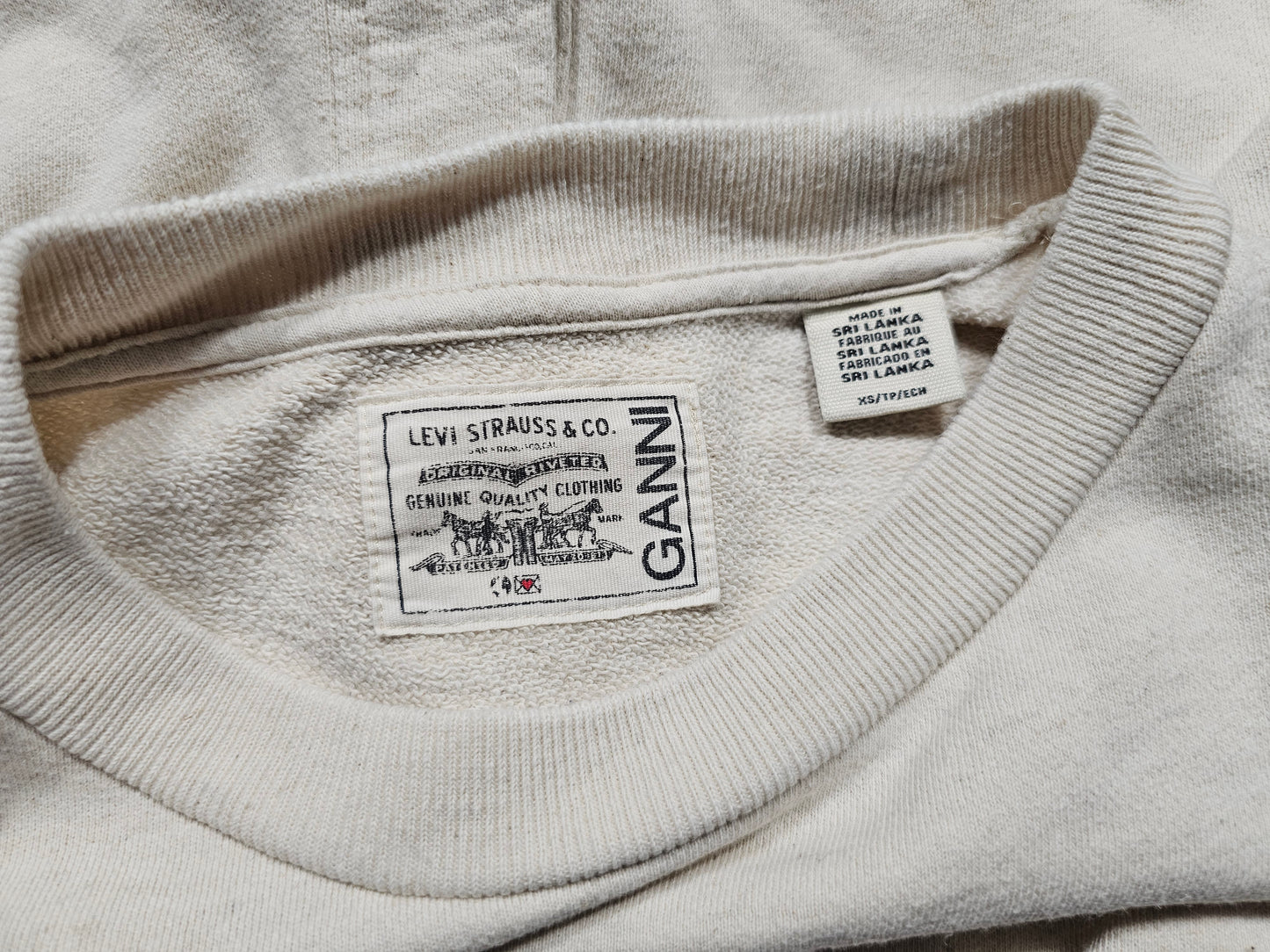 Sweat Levi's x Ganni Snap Back Sweatshirt (XS)